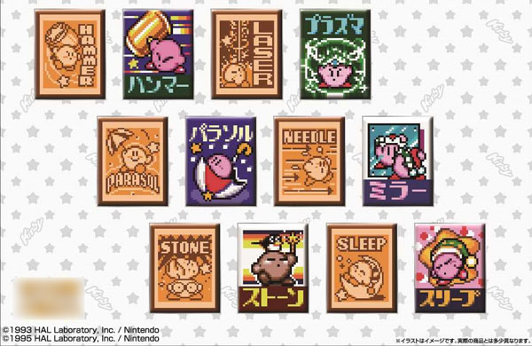 カービィ レトロ ピンバッジ 刺繍缶バッジ Kirby × Makoto Oozu 星のカービィ 缶バッジ