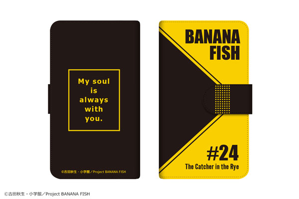 BANANA FISH ダイアリースマホケース for マルチサイズ[L] 01 Dear ASH(ブラックタイトルver.)-amiami ...