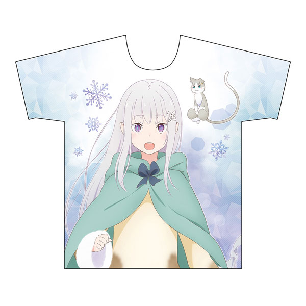 Re：ゼロから始める異世界生活 フルグラフィックTシャツ(エミリア