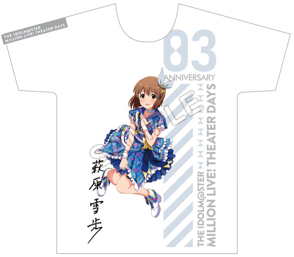 アイドルマスター　ミリオンライブ！萩原雪歩インフィニット・スカイVer. アイドルマスター ミリオンライブ！ フルカラーTシャツ 萩原雪歩