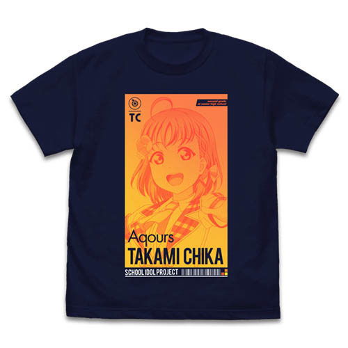 ラブライブ！サンシャイン！！ 高海千歌 Tシャツ ALL STARS Ver./NAVY-L（再販）[コスパ]《０９月予約》