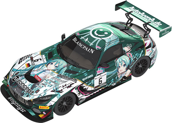 1/64 キャラクター・ボーカル・シリーズ01 初音ミク #6 Mercedes-AMG Team Black Falcon 2019 SPA24H ver.[グッドスマイルレーシング]《在庫切れ》