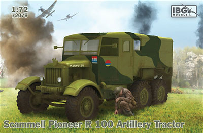 1/72 英・スキャンメルパイオニアR100重砲牽引車 プラモデル[IBG]《在庫切れ》