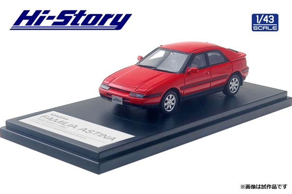 1/43 MAZDA FAMILIA ASTINA 1500 DOHC (1992) ブレイズレッド[ハイ
