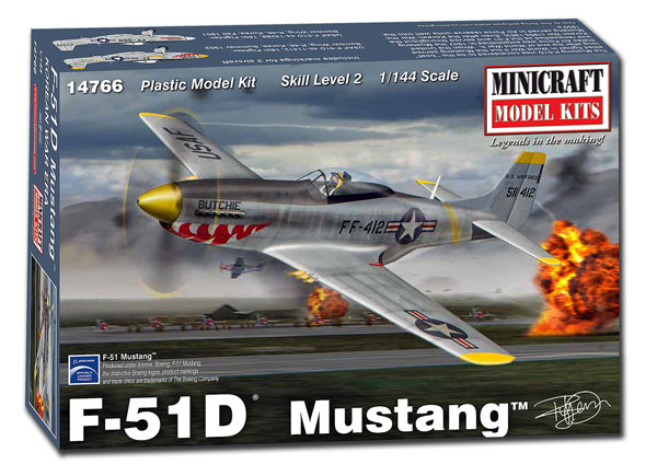 1/144 アメリカ空軍 F-51D マスタング 朝鮮戦争 プラモデル[ミニクラフト]《在庫切れ》