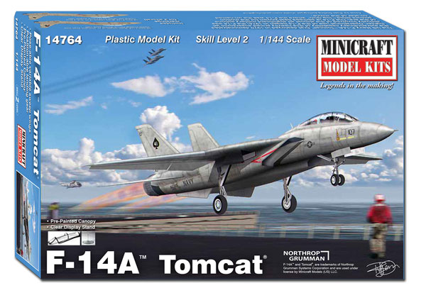 1/144 アメリカ海軍 F-14A トムキャット プラモデル[ミニクラフト]《在庫切れ》