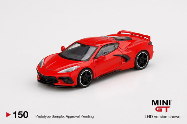 1/64 シボレー コルベット スティングレイ 2020 トーチレッド(左
