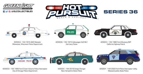 1/64 Hot Pursuit Series 36 6種セット[グリーンライト]《在庫切れ》