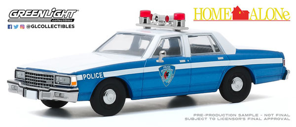 1/43 Home Alone (1990) - 1986 Chevrolet Caprice Wilmette， Illinois Police[グリーンライト]《在庫切れ》
