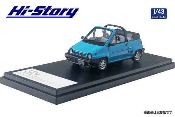 【ハイストーリー1/43】HONDA CITY CABRIOLET(1984) 1/43 Honda CITY CABRIOLET (1984) マイアミブルー[ハイ