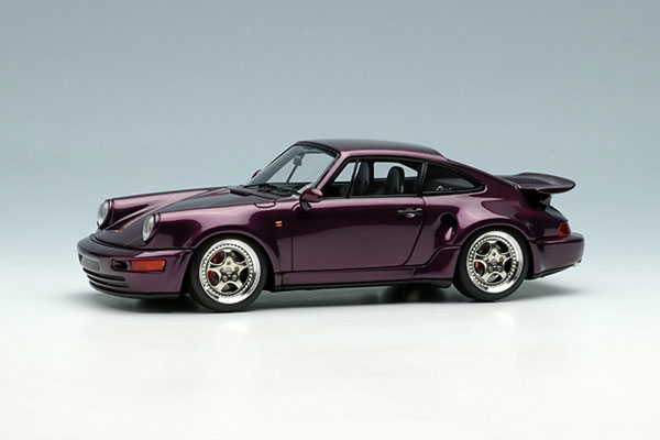1 43 ポルシェ 911 964 ターボ S ライトウェイト 1992 アメジストメタリック ブラック グレーインテリア メイクアップ 送料無料 在庫切れ