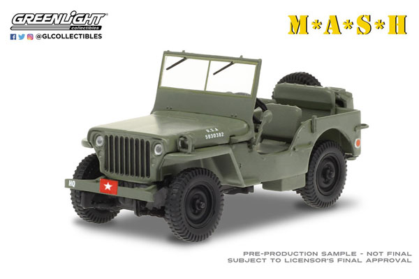 1/43 M*A*S*H (1972-83 TV Series) - 1942 Willys MB Jeep[グリーンライト]《在庫切れ》