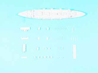 1/700 インジェクションキット 日英海軍装備セット + 1/700 レジン製キット 日本海軍 二等巡洋艦 浪速[フォーサイト]《在庫切れ》