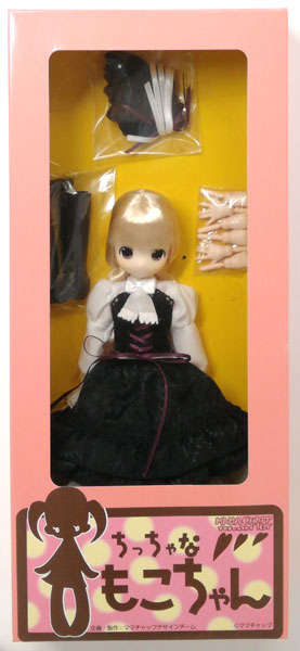 ちっちゃなもこちゃん No.12 ロリータビスチェワンピース A ボンネットブラックドレス 完成品ドール