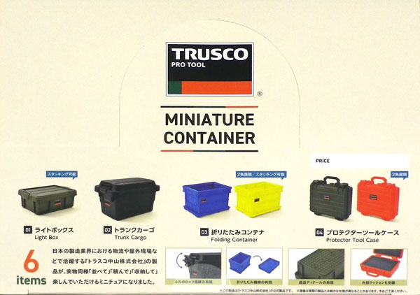 大人気定番商品 TRUSCO トラスコ ミニチュアコンテナ 全6種セット fawe.org