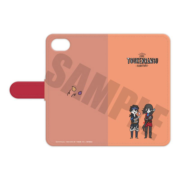 続『刀剣乱舞-花丸-』手帳型スマホケース(iP5～SE) PlayP-TD 陸奥守吉行・和泉守兼定[プレイフルマインドカンパニー]《在庫切れ》