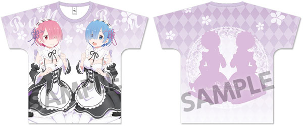 Re：ゼロから始める異世界生活 フルグラフィックTシャツ レム