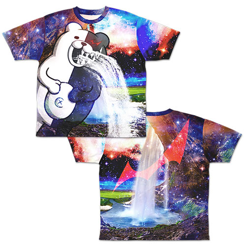 ダンガンロンパ1・2 宇宙モノクマ 両面フルグラフィックTシャツ/S[コスパ]《在庫切れ》