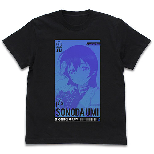 ラブライブ！ 園田海未 Tシャツ ALL STARS Ver./BLACK-M（再販）[コスパ]《０９月予約》