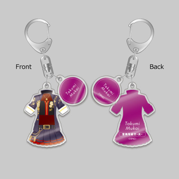 アイドルマスターシンデレラガールズ 衣装アクリルキーホルダー 向井拓海 雷舞弩麗守-炎-ver.[Gift]《在庫切れ》