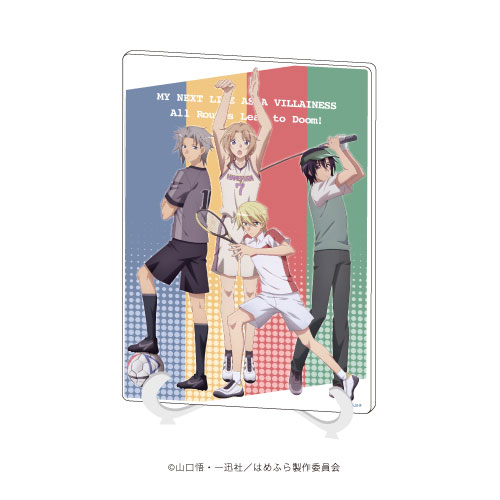 アクリルアートボード 乙女ゲームの破滅フラグしかない悪役令嬢に転生してしまった... スポーツ ジオルド＆キース＆アラン＆ニコル[A3]《在庫切れ》