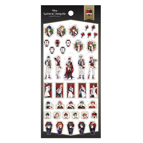 ディズニー ツイステッドワンダーランド 平面ステッカー ハーツラビュル[カミオジャパン]《在庫切れ》