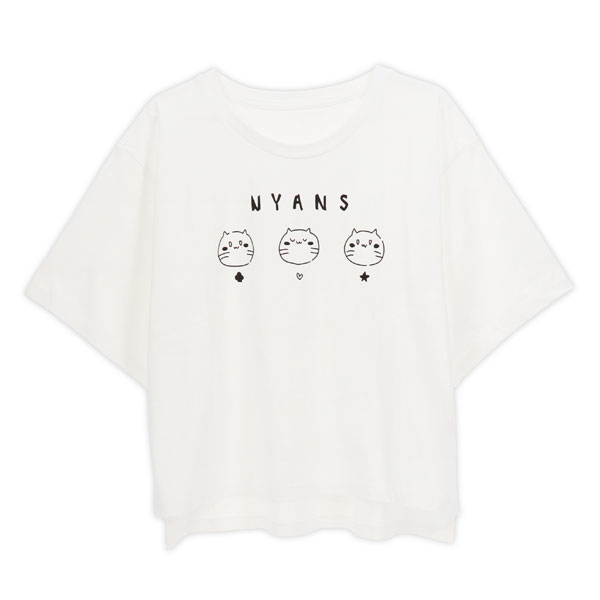 抱かれたい男1位に脅されています。 NYANSTシャツ 白 Mサイズ[ACOS]《在庫切れ》
