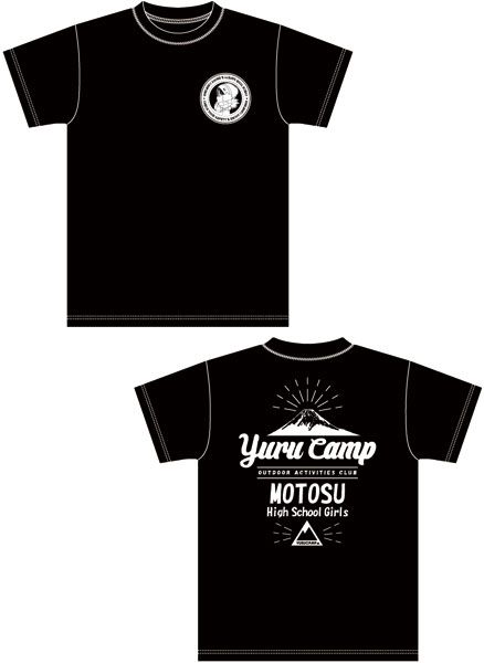 ゆるキャン△ 本栖高校Tシャツ (L)(斉藤)・ブラック[アクロス]《在庫切れ》