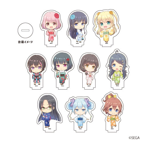 アクリルぷちスタンド「オンゲキ」06/浴衣ver. ミニキャラ 10個入りBOX