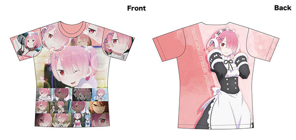 Re：ゼロから始める異世界生活 フルグラフィックTシャツ ラム Lサイズ