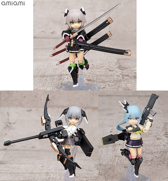 【中古】デスクトップアーミー 重兵装型女子高生 第一分隊 全3種セット[メガハウス]