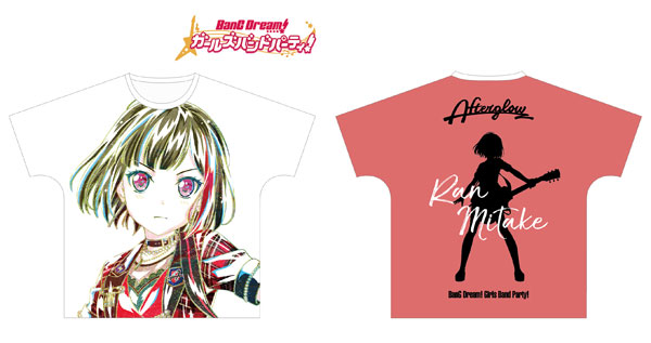 BanG Dream！ ガールズバンドパーティ！ 美竹蘭 Ani-Art フルグラフィックTシャツ vol.3 ユニセックス L[アルマビアンカ]《在庫切れ》