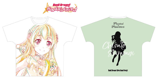 BanG Dream！ ガールズバンドパーティ！ 白鷺千聖 Ani-Art フルグラフィックTシャツ vol.3 ユニセックス XL[アルマビアンカ]《在庫切れ》