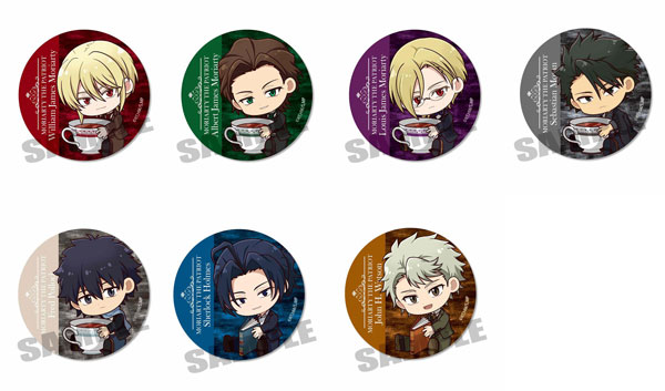 トレーディング缶バッジ 憂国のモリアーティ ぎゅぎゅっと 7個入り1BOX[ベルハウス]《在庫切れ》