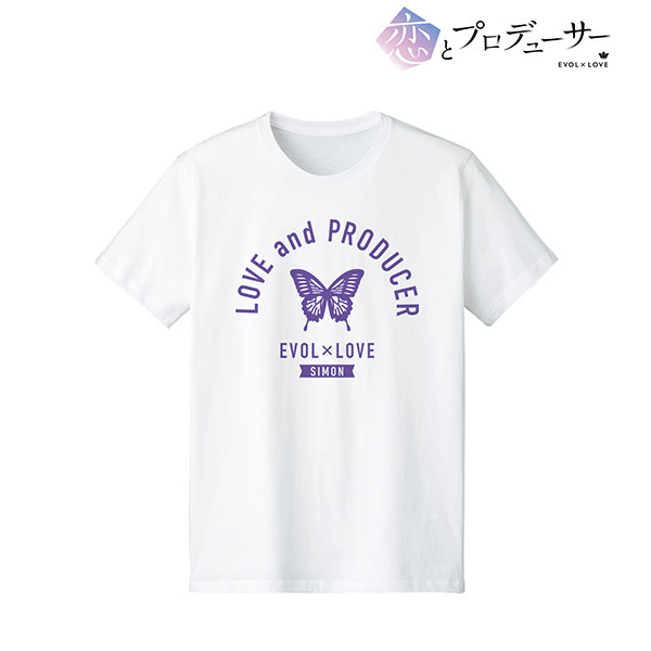 TVアニメ『恋とプロデューサー～EVOL×LOVE～』 シモン カレッジTシャツ メンズ M[アルマビアンカ]《在庫切れ》