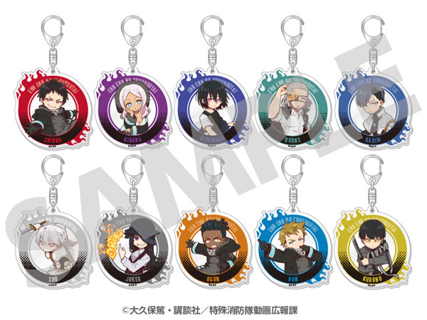 炎炎ノ消防隊 森羅日下部アクスタ アクキー 缶バッジセット 炎炎ノ消防隊 森羅日下部アクスタ アクキー 缶バッジセット