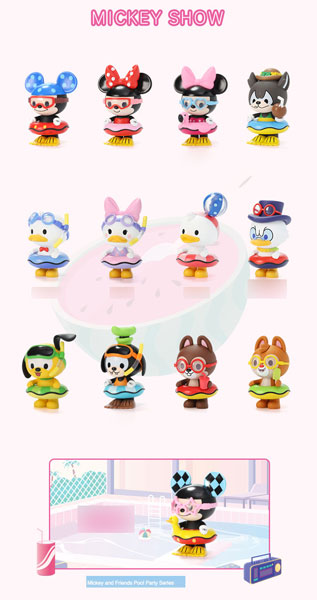 Disney ミッキー フレンズ プールパーディーシリーズ 12個入りbox Popmart 発売済 在庫品