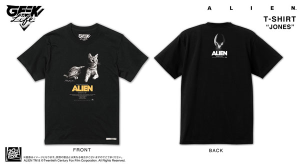 ALIEN JONES T-shirt Artwork by Rockin’Jelly Bean BLK/ L[GEEK LIFE]《在庫切れ》