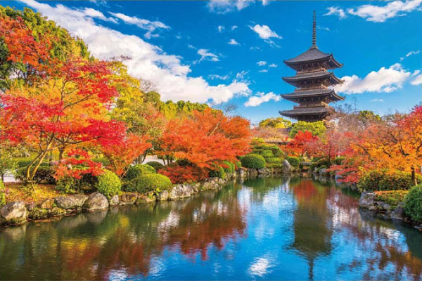 紅葉ページ ジグソーパズル 紅葉めぐり(京都東寺) 1000ピース (10-1378