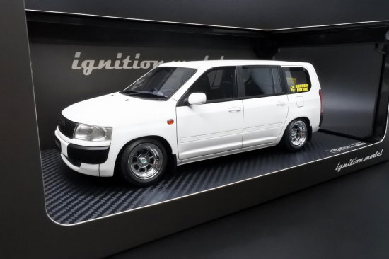 1/18 Toyota Probox GL (NCP51V) White ※Hayashi-Wheel[イグニッション 