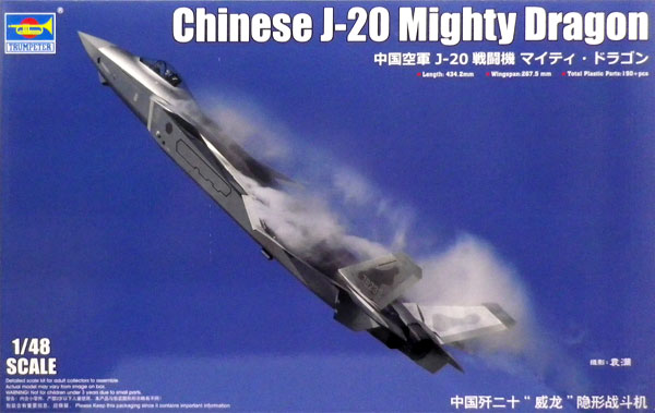 1/48 中国空軍 J-20戦闘機 マイティ・ドラゴン プラモデル