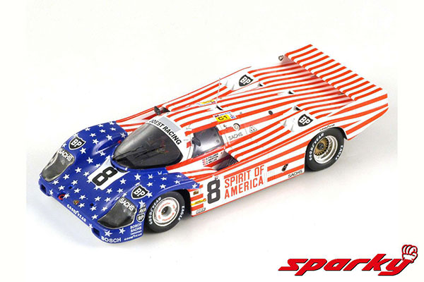 1/64 Porsche 956 No.8 3rd 24H Le Mans 1986 G. Follmer - J. Morton - K. Miller[スパーク]《在庫切れ》