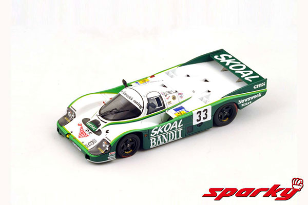 1/64 Porsche 956 No.33 3rd 24H Le Mans 1984 D. Hobbs - P. Streiff - S. van der Merwe[スパーク]《在庫切れ》