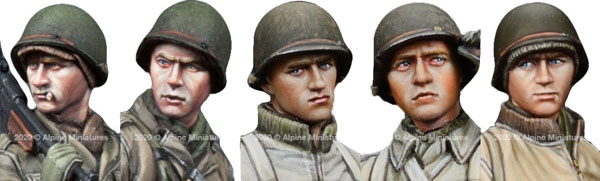 1/35 WWII 米 歩兵ヘッドセット#2[アルパイン]《在庫切れ》