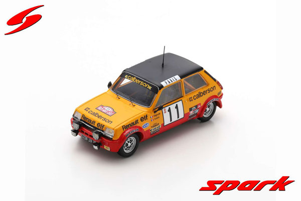 ミニカー　1/43 Renault 5 Alpine Monte Carlo Rally 1979 Jean Ragnotti Jean-Marc Andrie #11 [S6038] 1/43 Renault 5 Alpine No.11 Monte Carlo Rally 1979 Jean