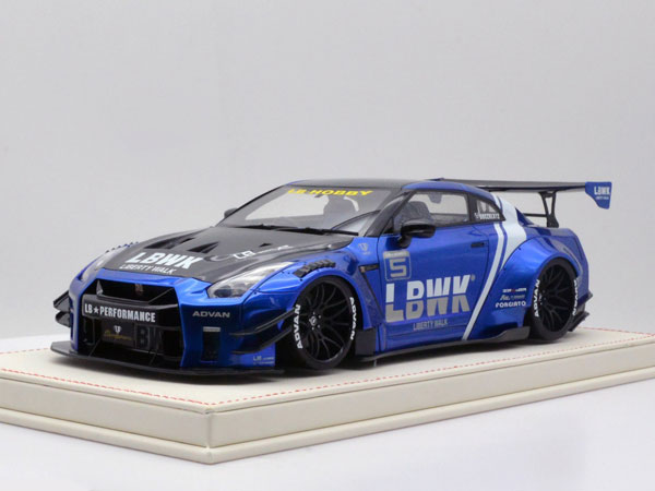 1/18 LB-WORKS 日産 GT-R R35 V2.0 LBWK Blue[ONEMODEL]【送料