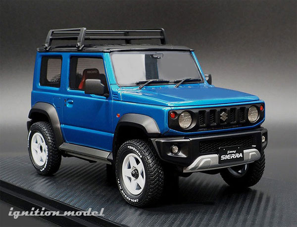 1/18 SUZUKI Jimny SIERRA JC (JB74W) Brisk Blue Metallic/Black Lift