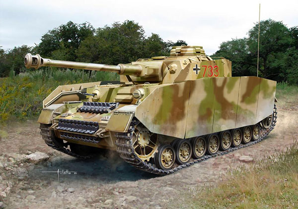 ドラゴン 1/35 IV号戦車H型後期型、J型中期型 2点 IV号戦車H型 後期型 ドイツ軍中戦車 ドラゴン 1/35 組立と塗装