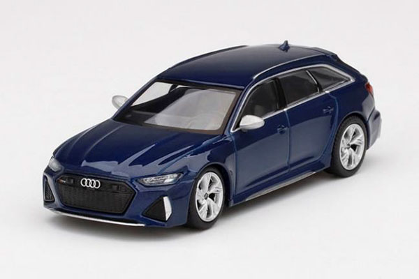 1/64 アウディ RS 6 アバント ナバラブルーメタリック (右ハンドル)[MINI GT]《在庫切れ》