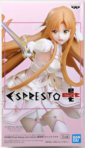 【中古】ソードアート・オンライン アリシゼーション War of Underworld ESPRESTO est-Dressy and motions-創世神ステイシア アスナ (プライズ)[BANDAI SPIRITS]